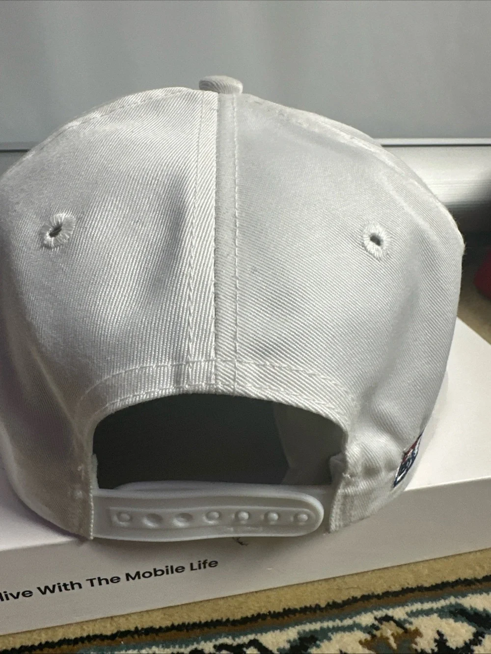 Vintage Virginia Soccer White Snapback Hat with Orange Accent